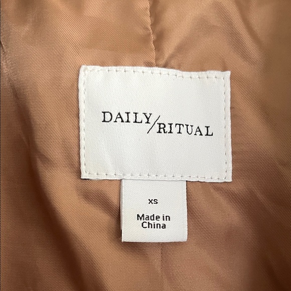 Daily Ritual Brown Teddy Jacket - Picture 2 of 12